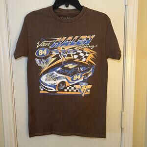 Van Halen Racing 84 Race Car Vintage-Look Light Brown T-Shirt Unisex Small